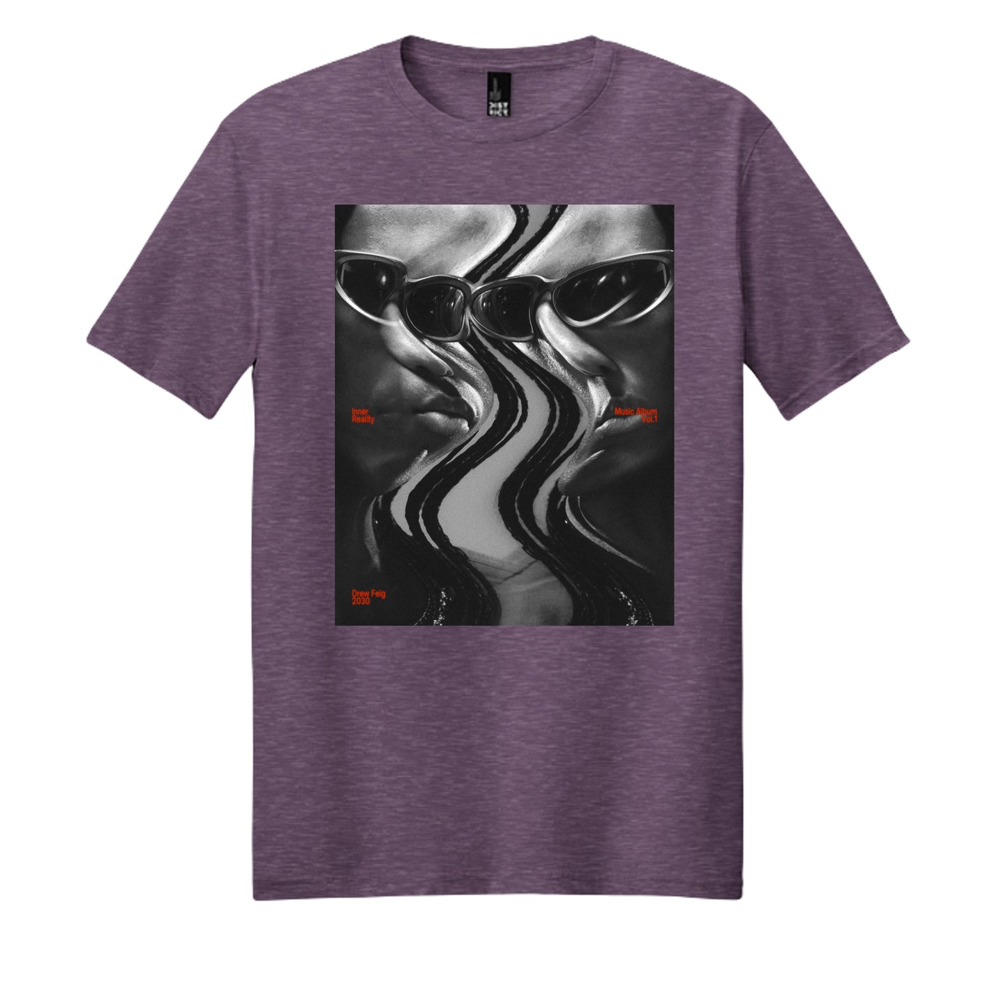 Heathered Eggplant - DM108 - FRONT