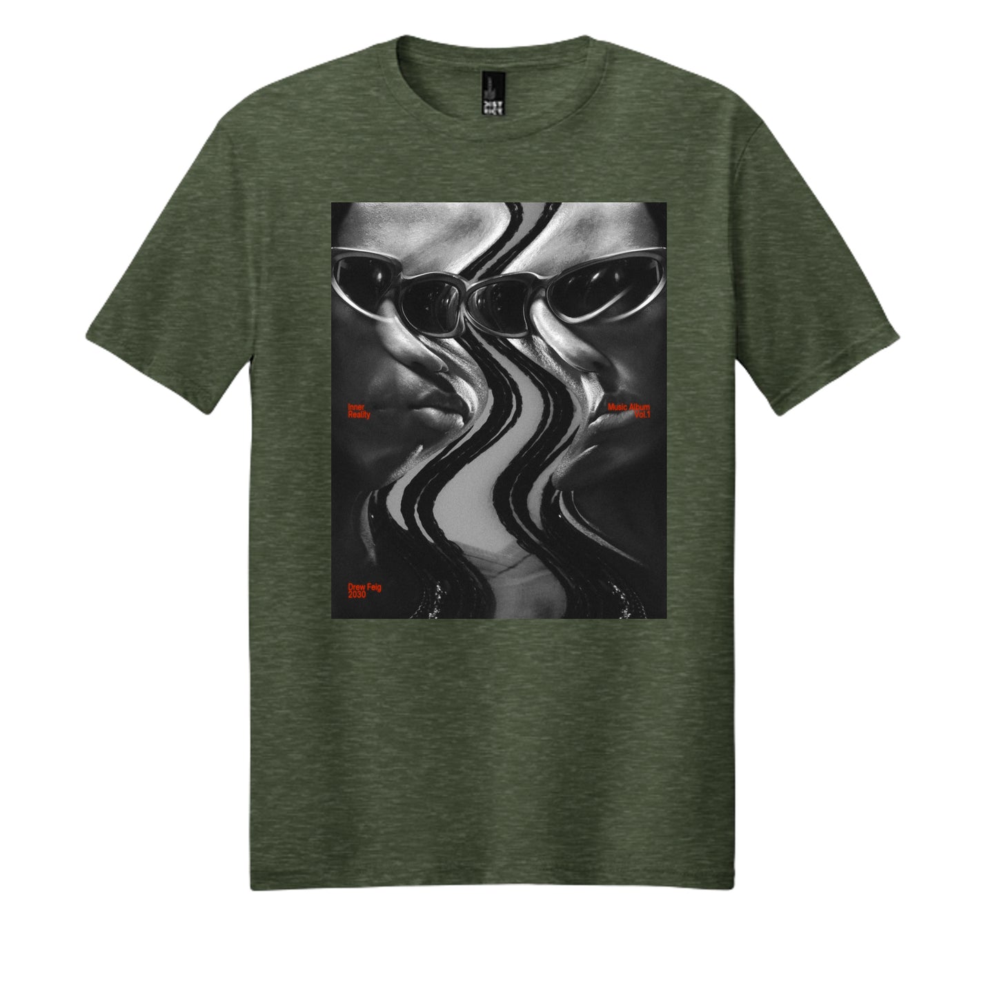 Heathered Forest Green - DM108 - FRONT
