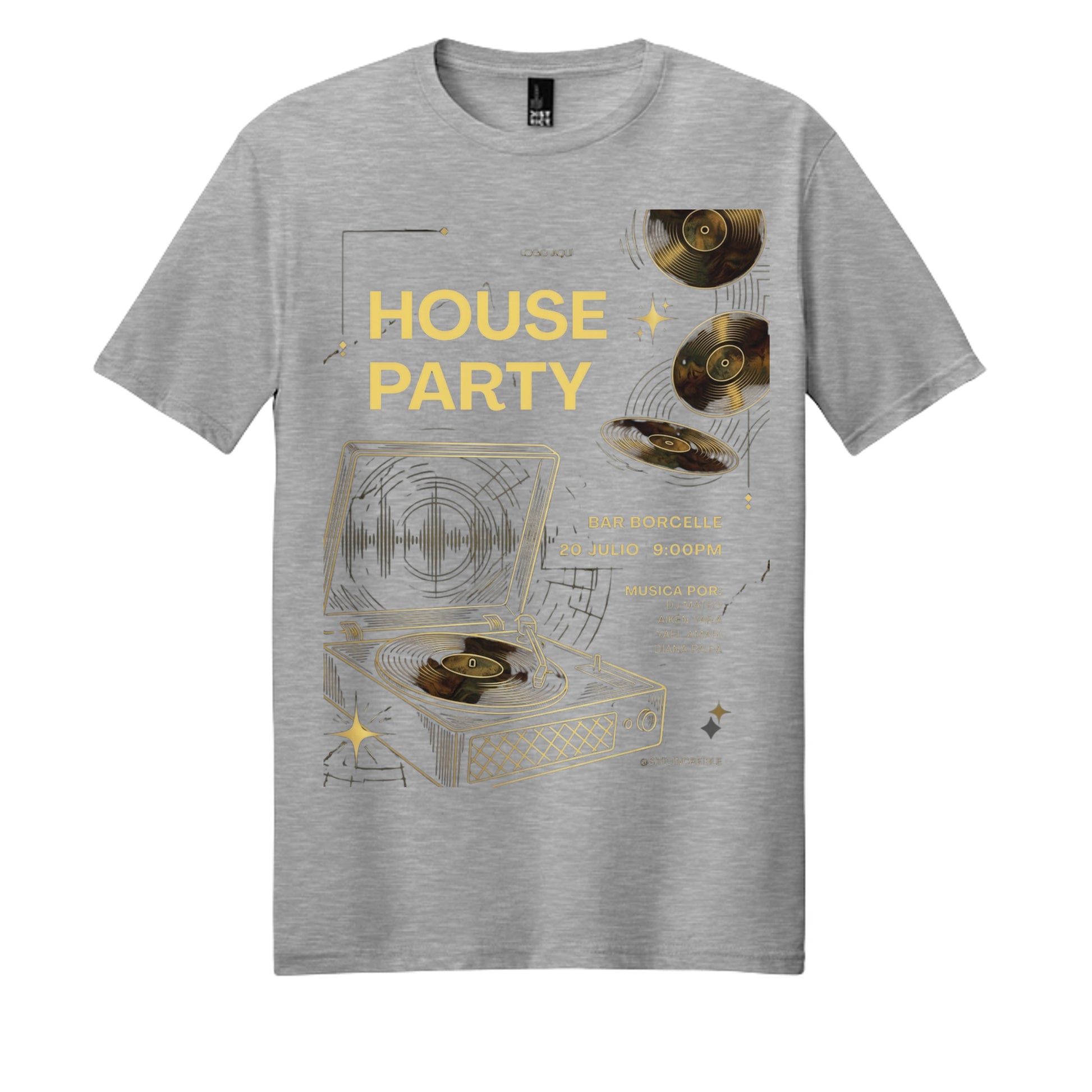 Light Heather Grey - DM108 - FRONT