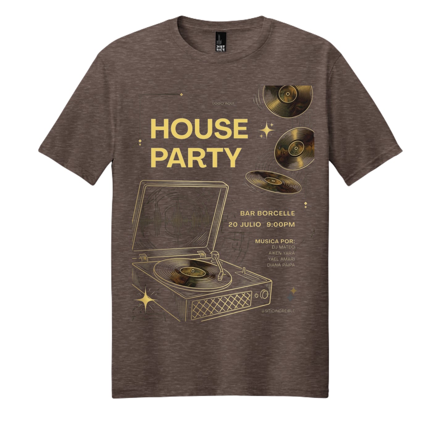 Heathered Brown - DM108 - FRONT