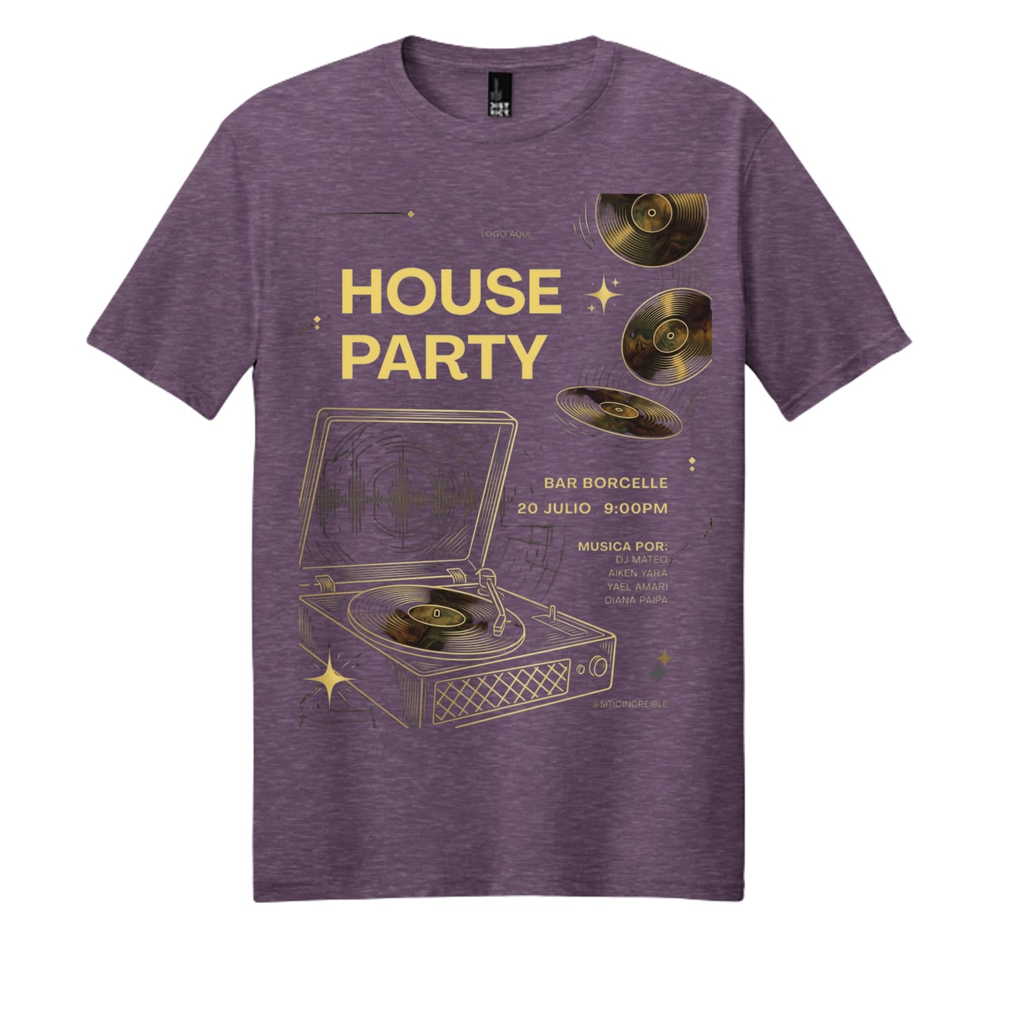 Heathered Eggplant - DM108 - FRONT