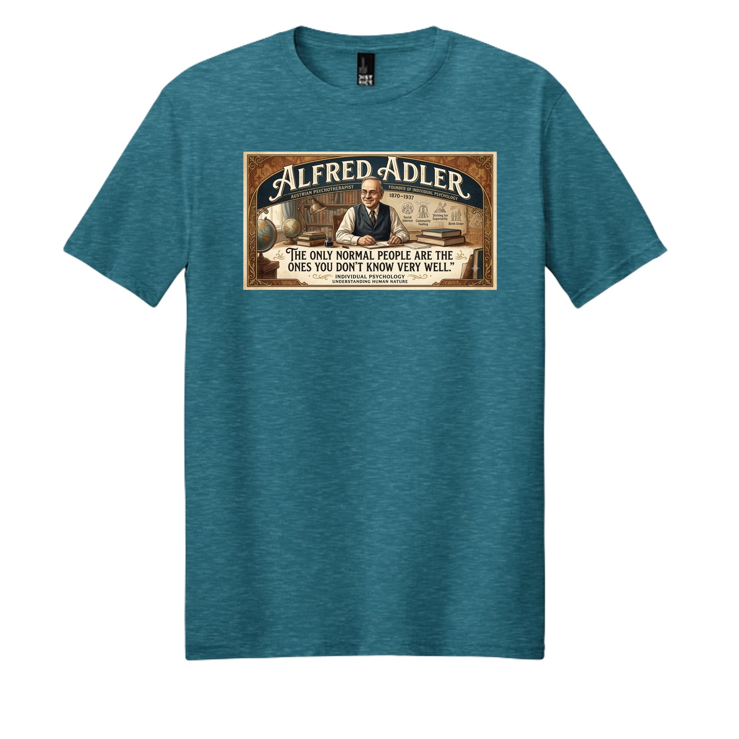 Heathered Teal - DM108 - FRONT