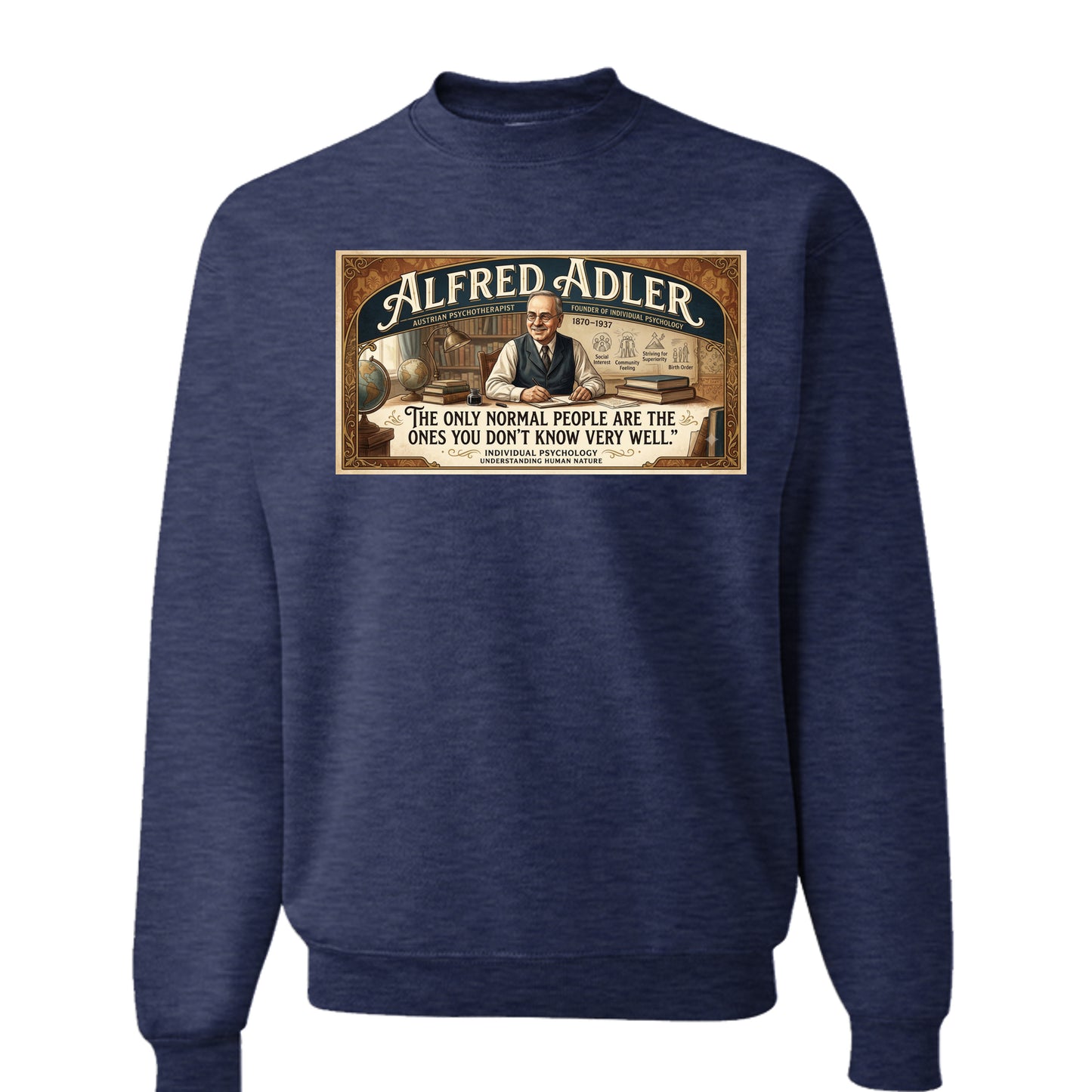 Vintage Heather Navy - 562 - FRONT