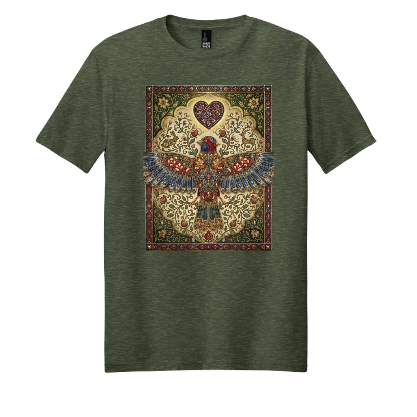 Heathered Forest Green - DM108 - FRONT