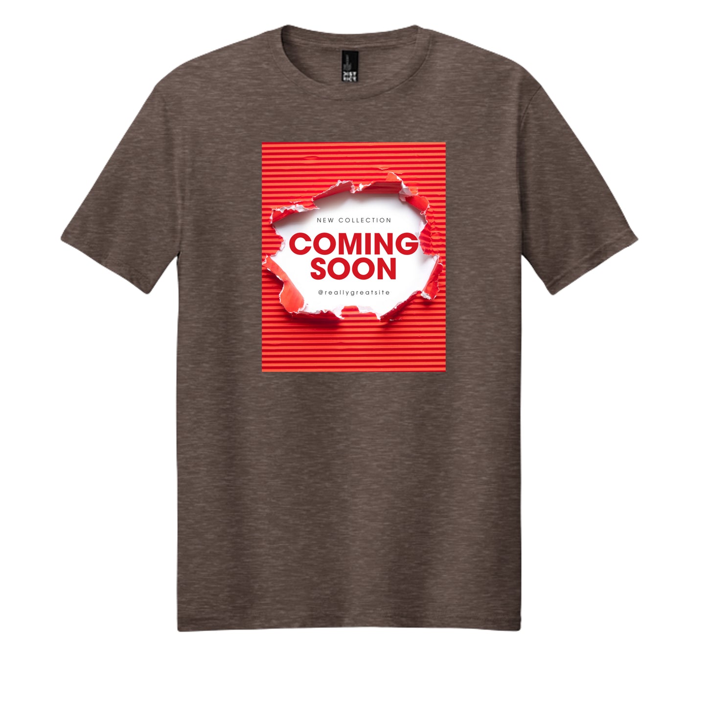 Heathered Brown - DM108 - FRONT