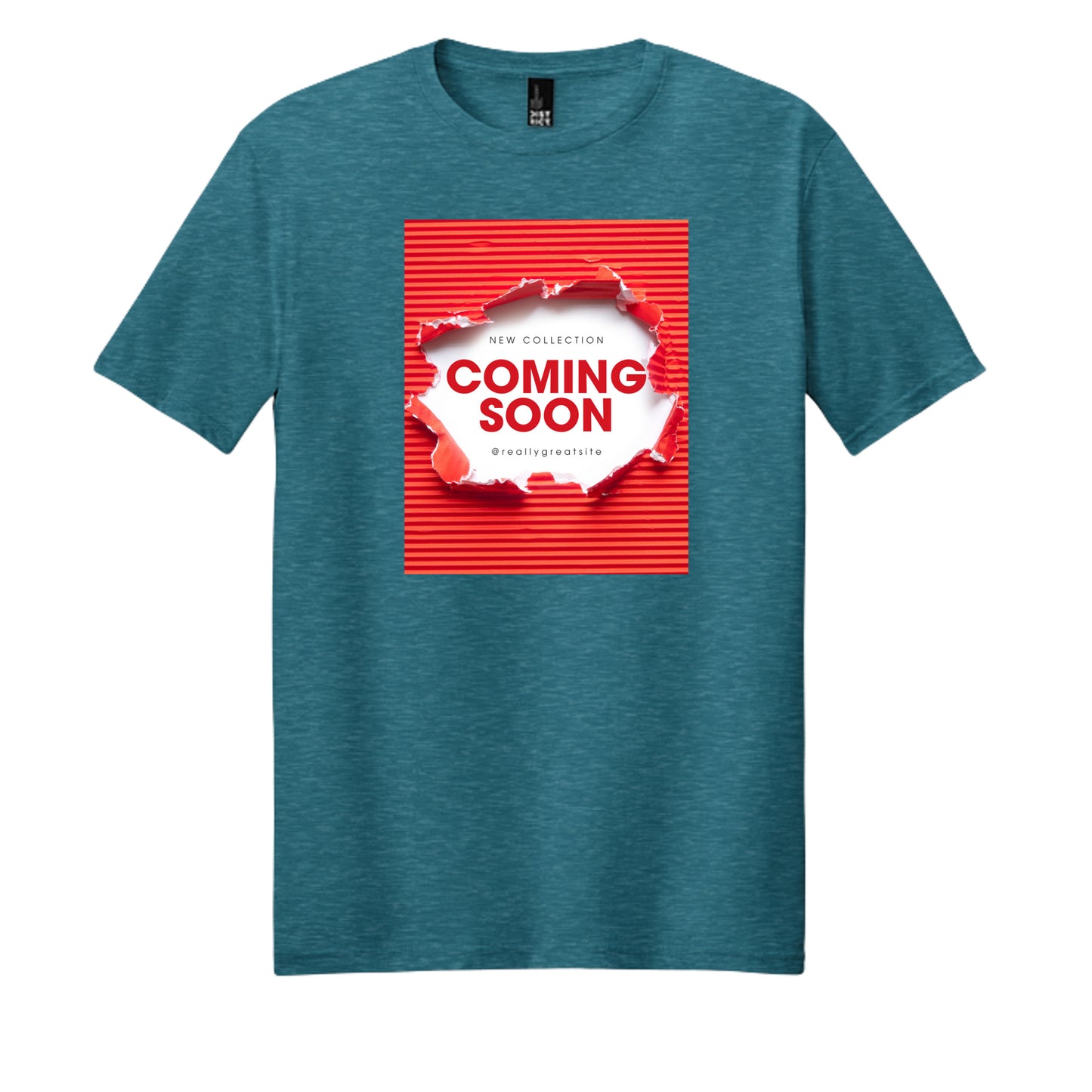 Heathered Teal - DM108 - FRONT