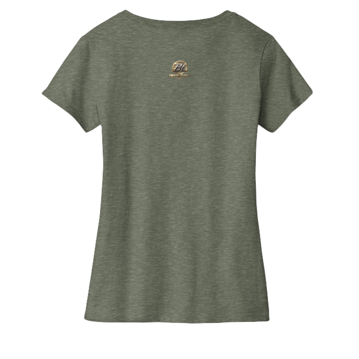 Heathered Olive - DM1190L - BACK