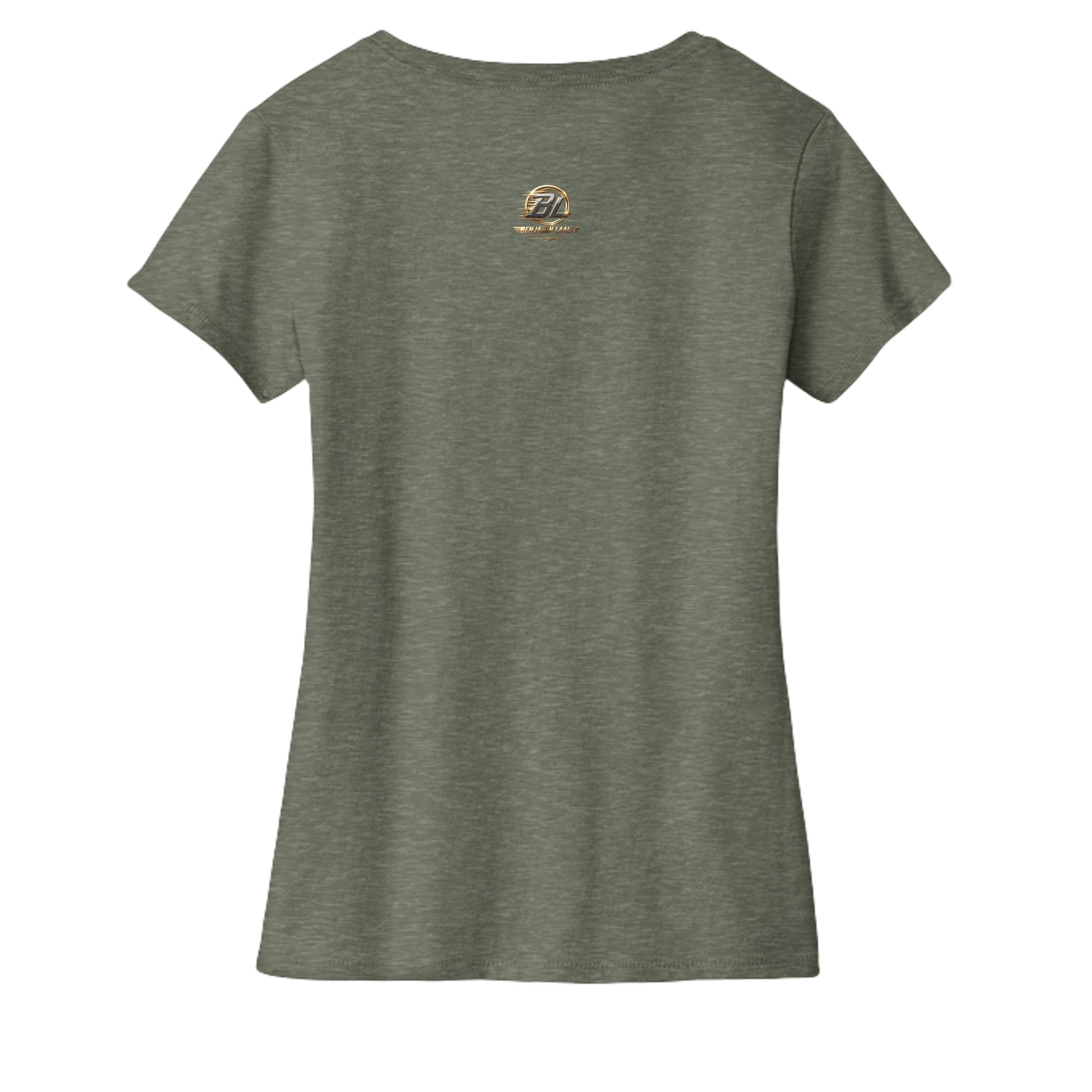 Heathered Olive - DM1190L - BACK