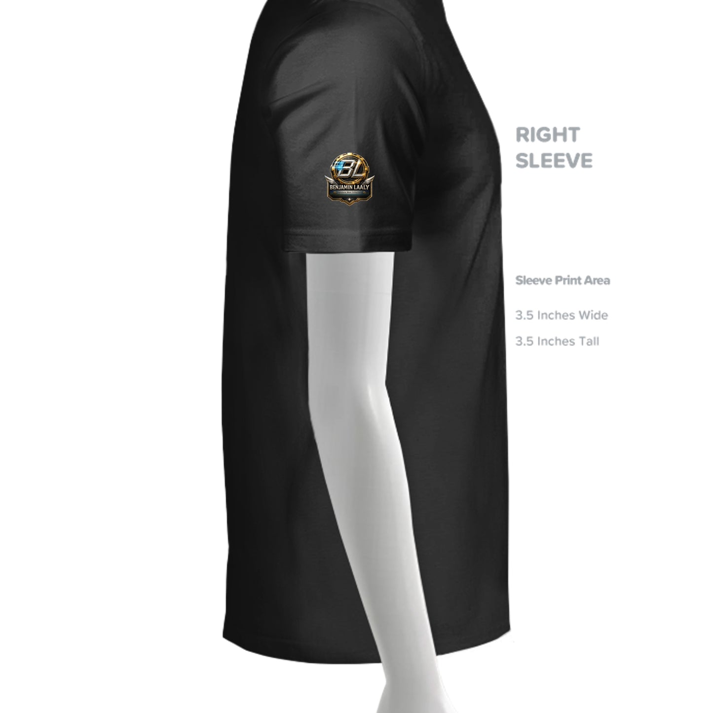 Solid Black Blend - 3005CVC - SLEEVE_RIGHT