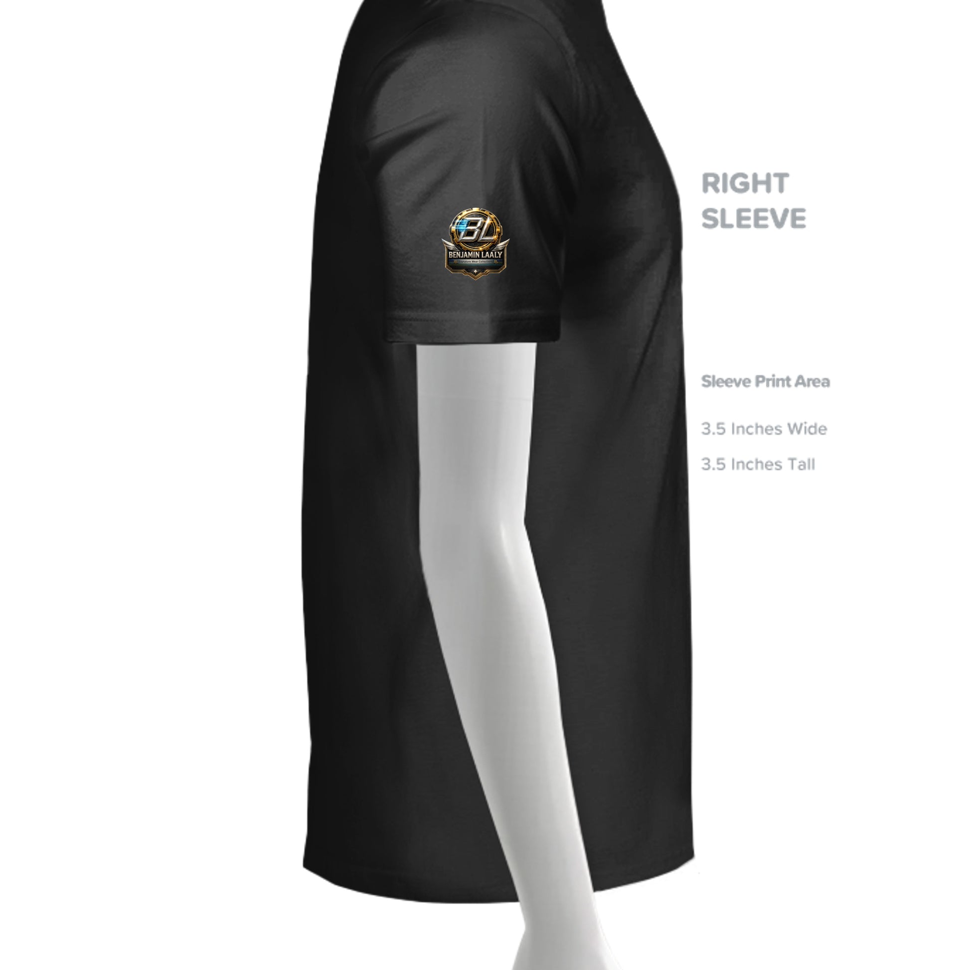Solid Black Blend - 3005CVC - SLEEVE_RIGHT