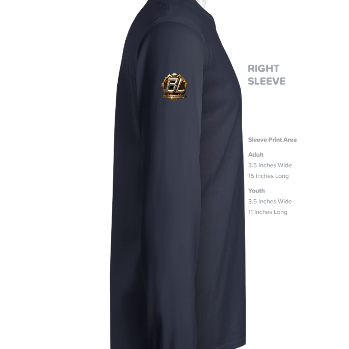 Deep Navy - PC61LST - SLEEVE_RIGHT
