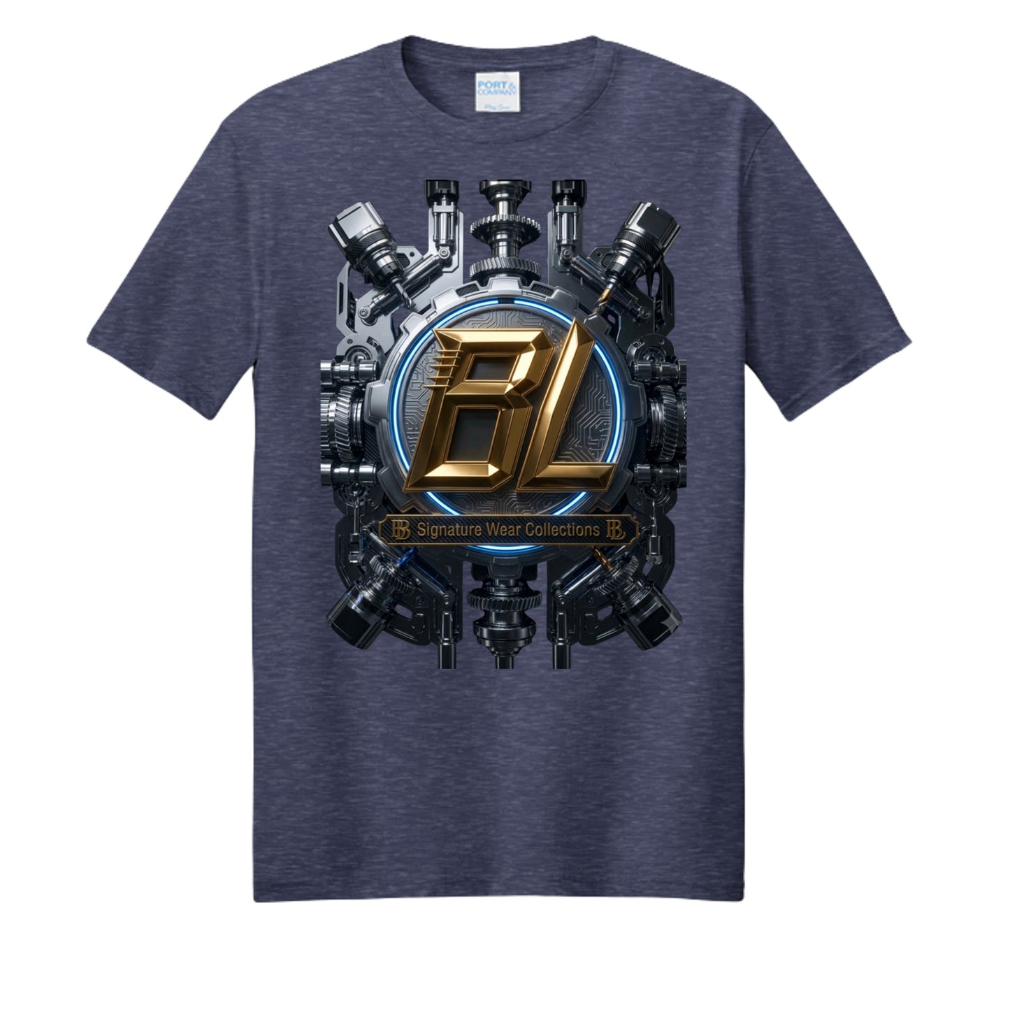 Team Navy Heather - PC455 - FRONT