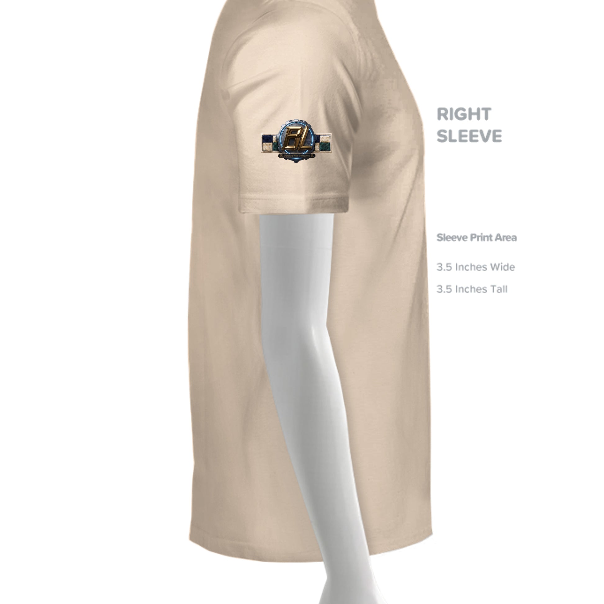 HEATHER PEACH - 3001CVC - SLEEVE_RIGHT