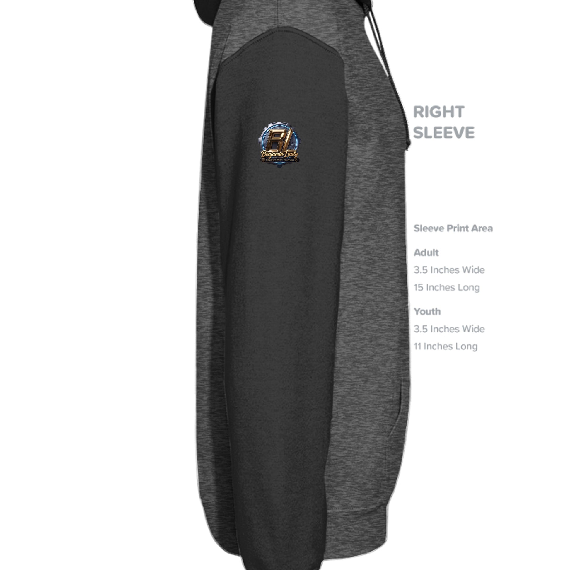 Charcoal Heather/ Black - IND4000 - SLEEVE_RIGHT