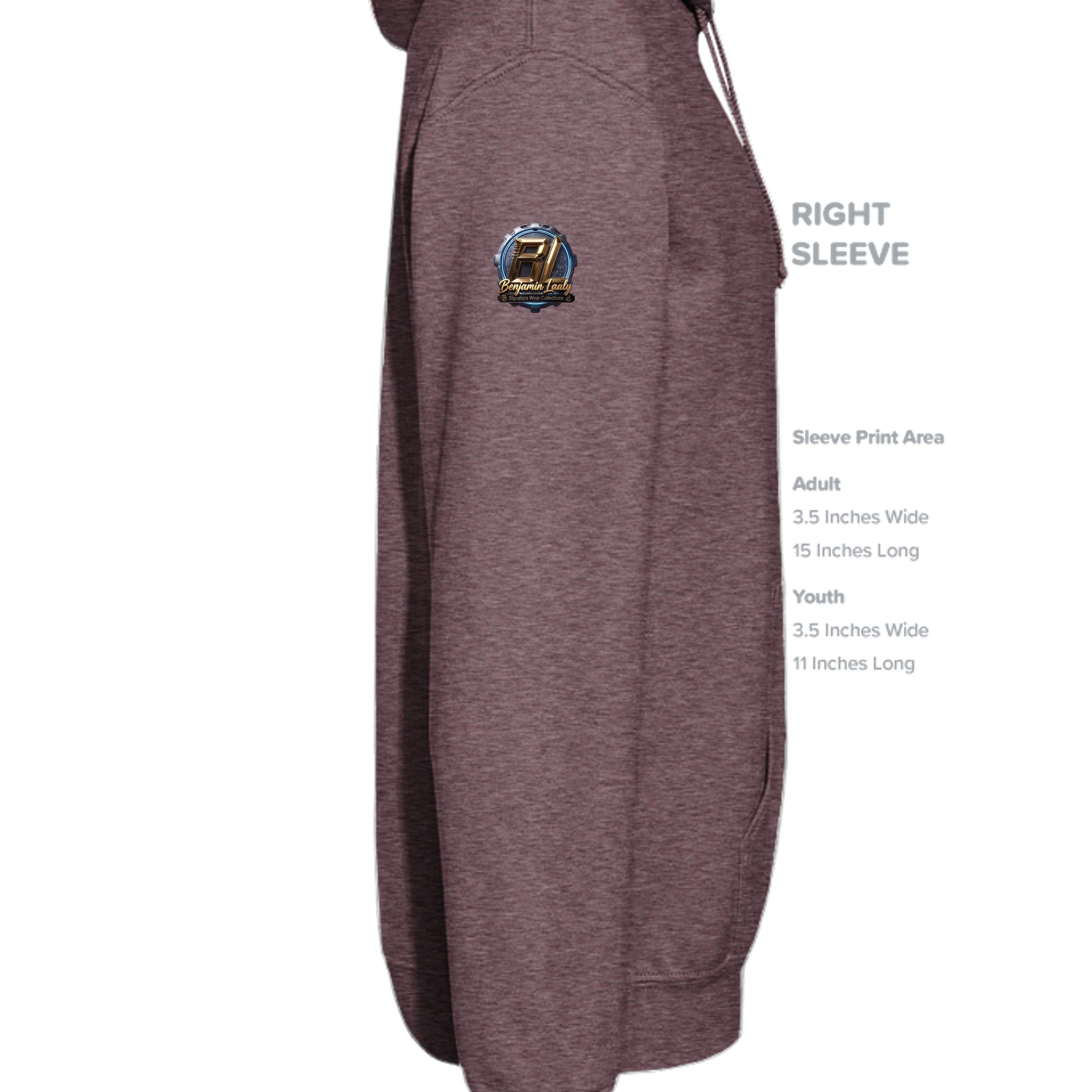 Vintage Heather Maroon - 996 - SLEEVE_RIGHT