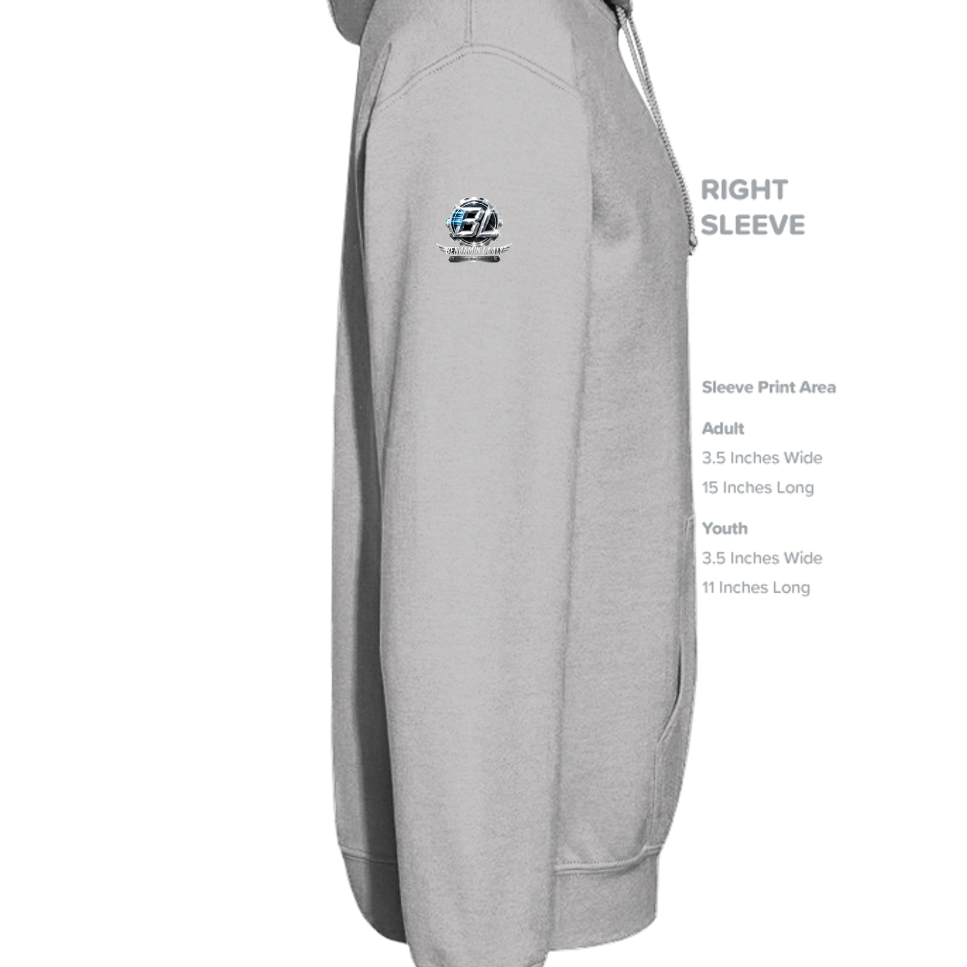 Grey Heather - SS4001Y - SLEEVE_RIGHT