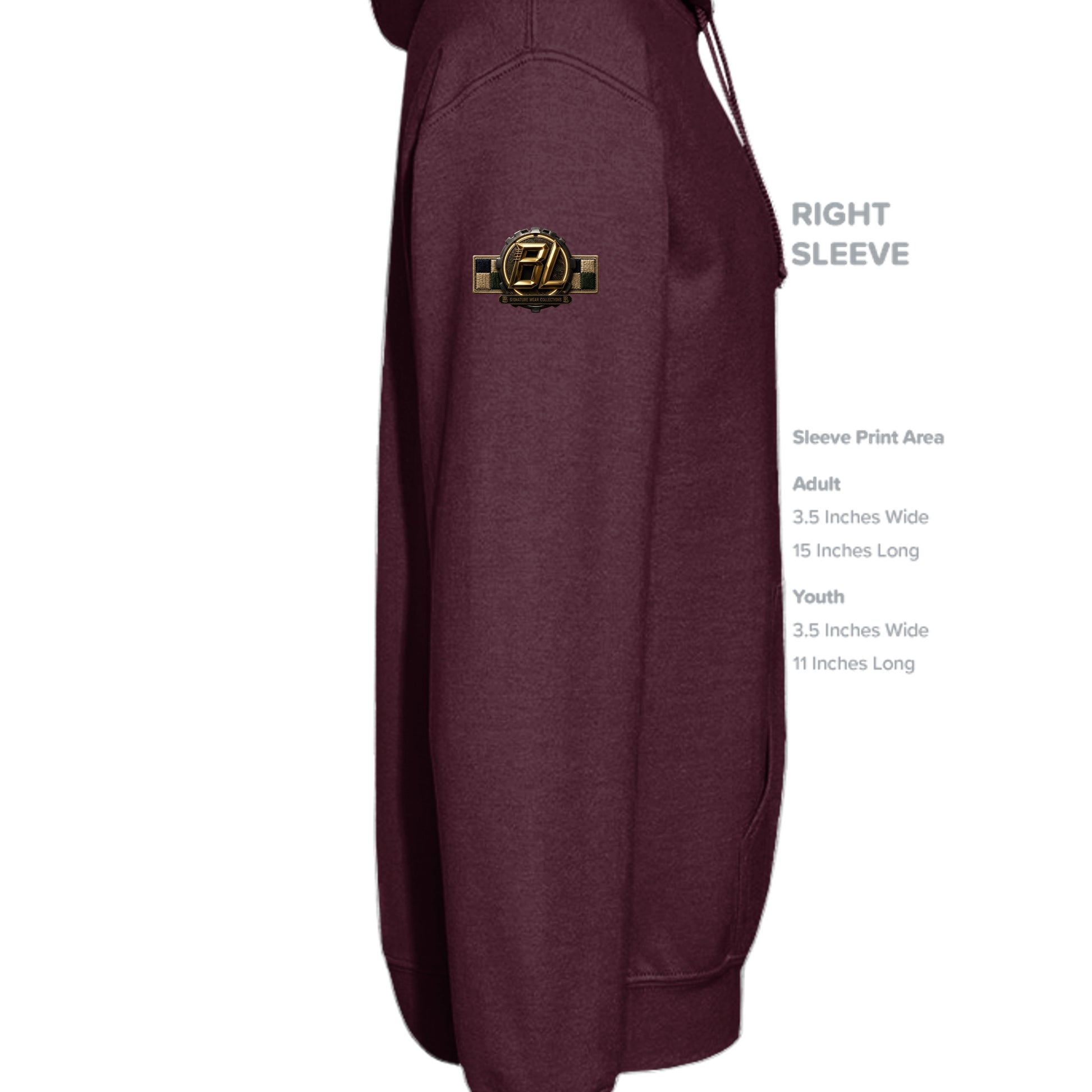 MAROON - SF500 - SLEEVE_RIGHT