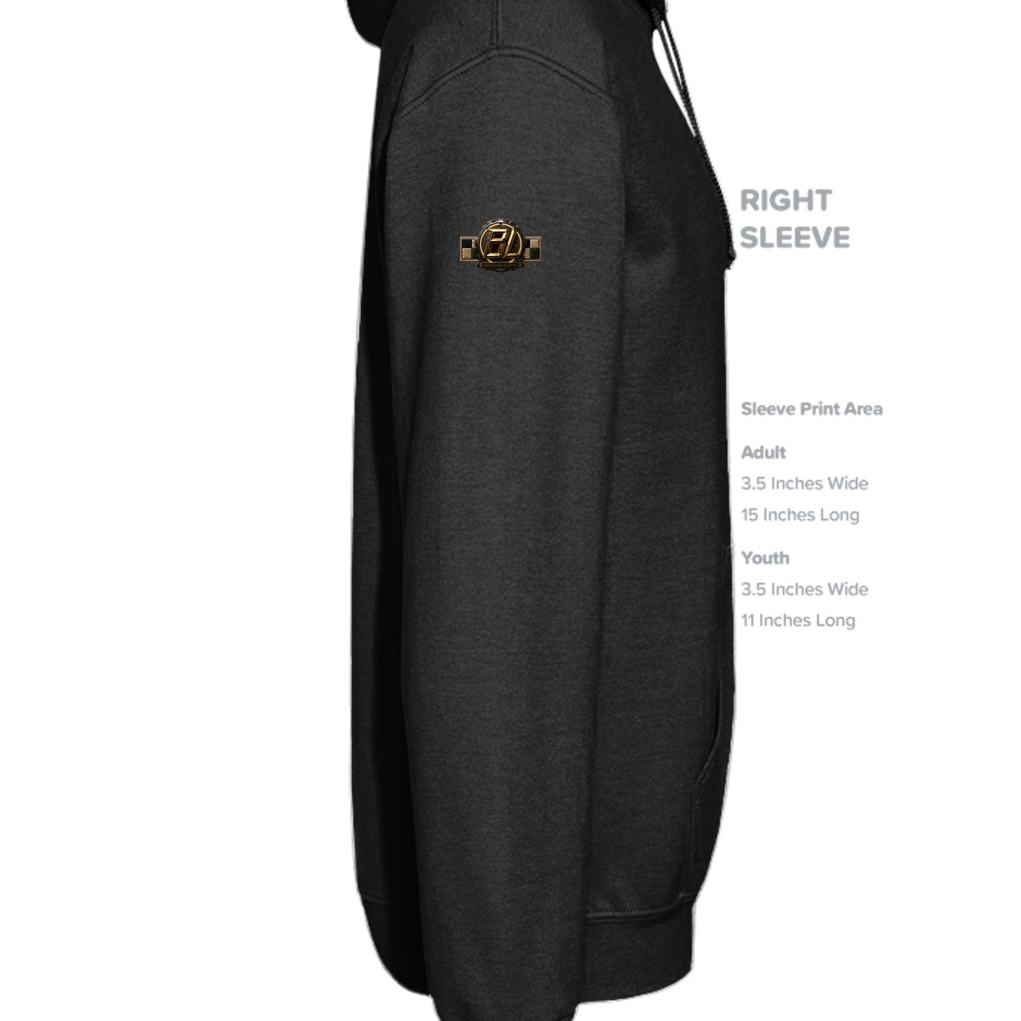 Heather Black - SF500 - SLEEVE_RIGHT