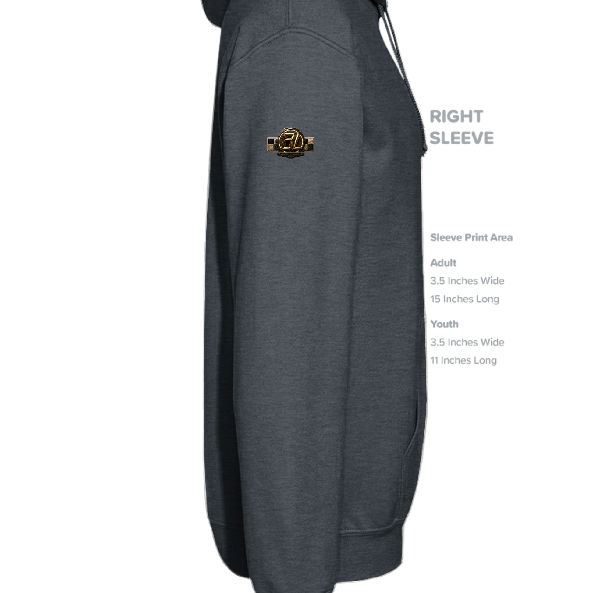 DARK HEATHER - SF500 - SLEEVE_RIGHT