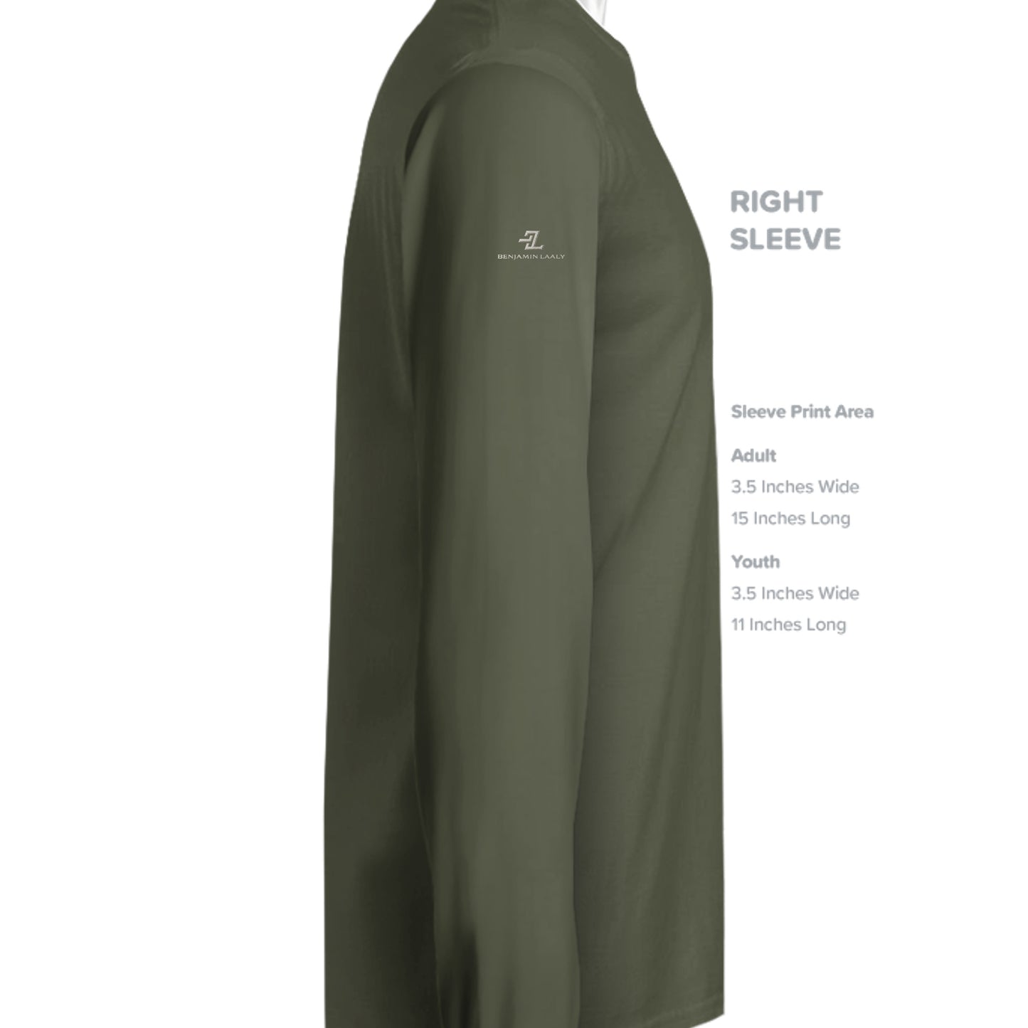 MILITARY GREEN - 3501 - SLEEVE_RIGHT