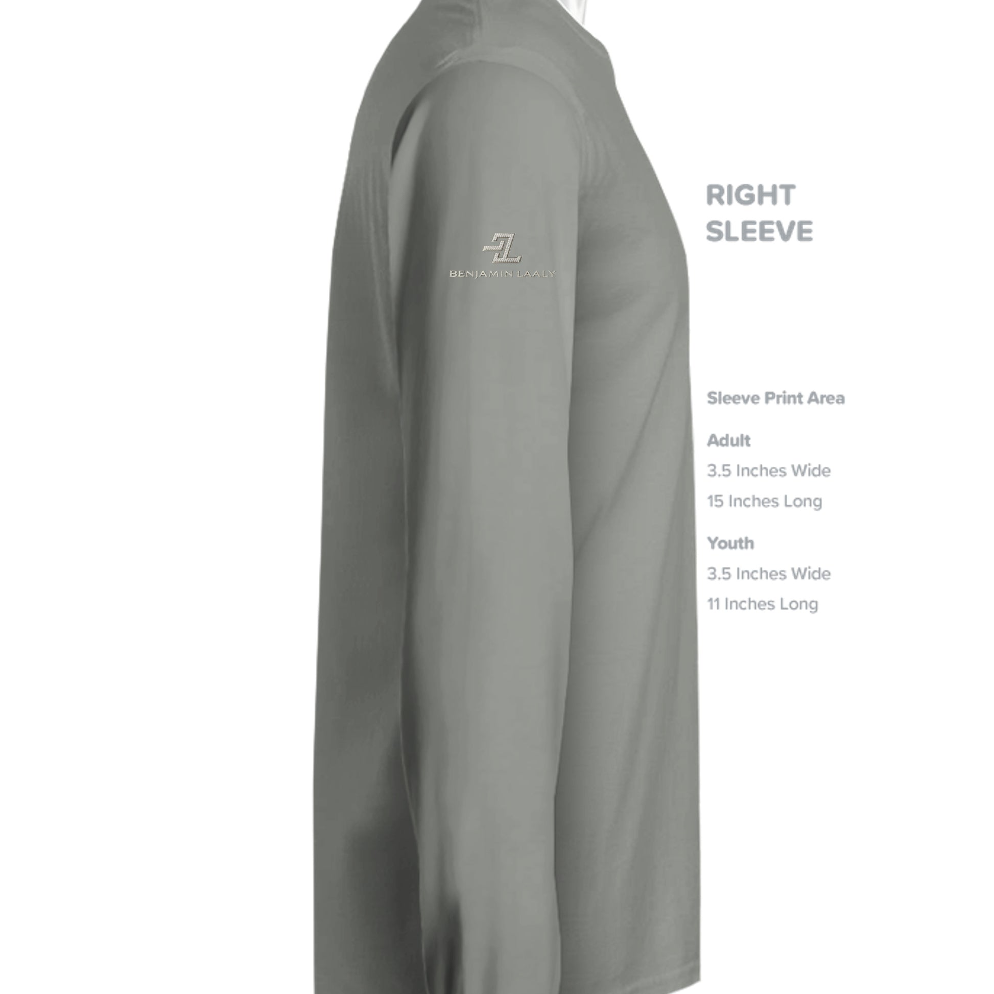 Grey Concrete Heather - ST350LS - SLEEVE_RIGHT