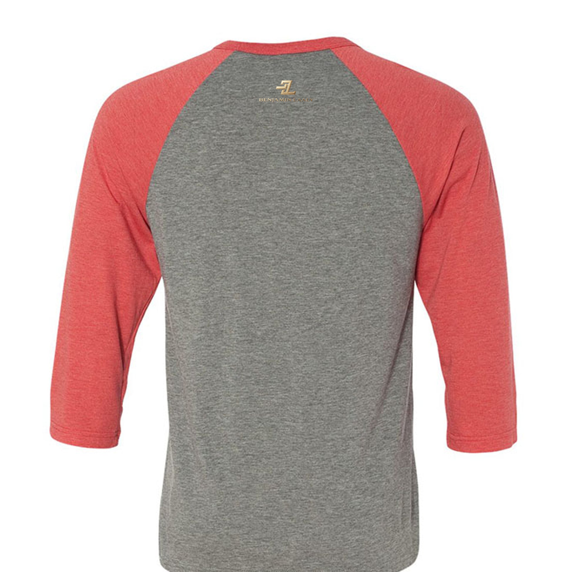 GREY/LT RED TRIBLEND - 3200 - BACK