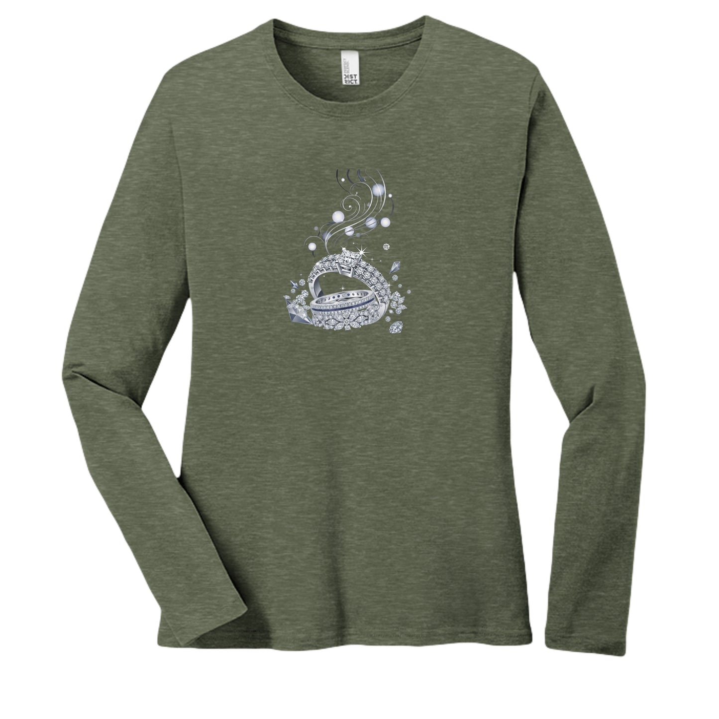 Heathered Olive - DT110 - FRONT