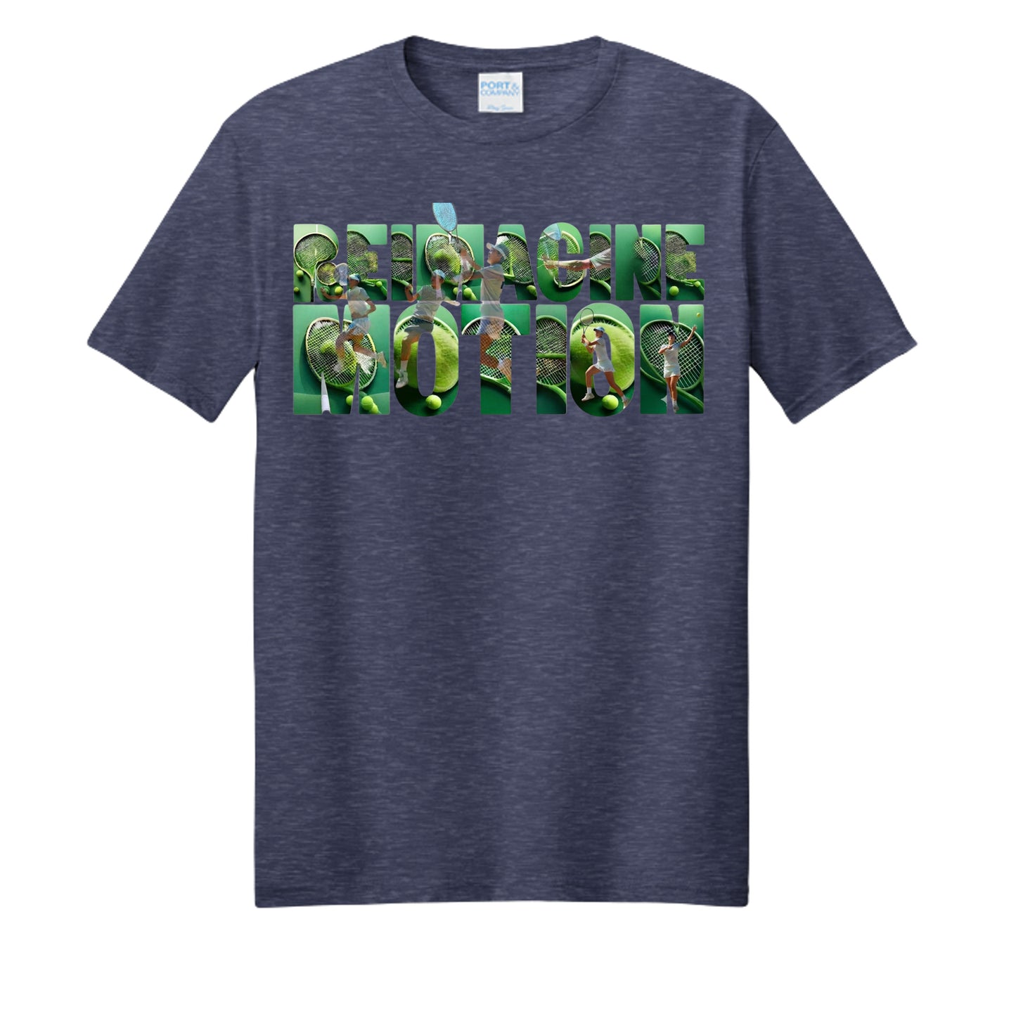 Team Navy Heather - PC455 - FRONT