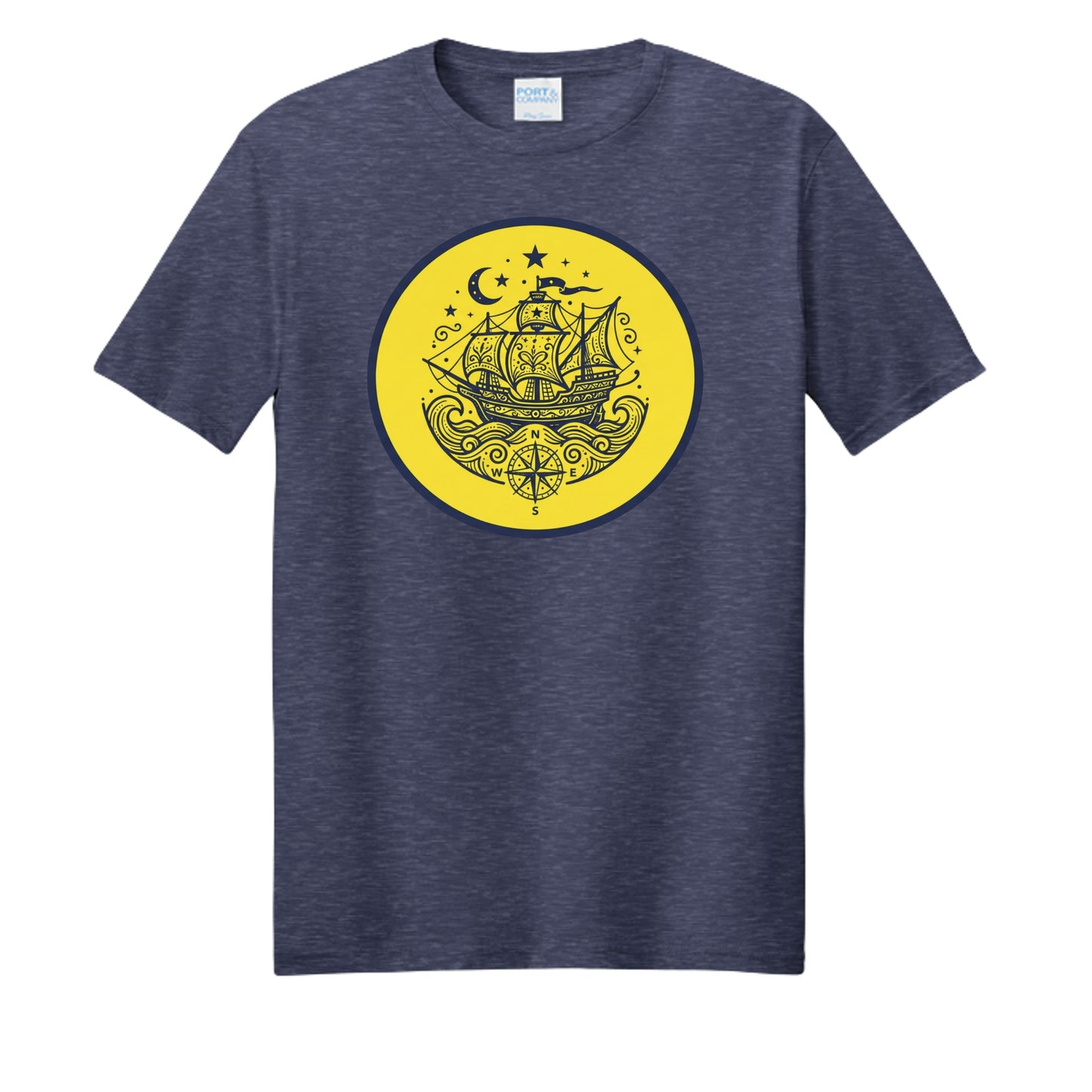 Team Navy Heather - PC455 - FRONT